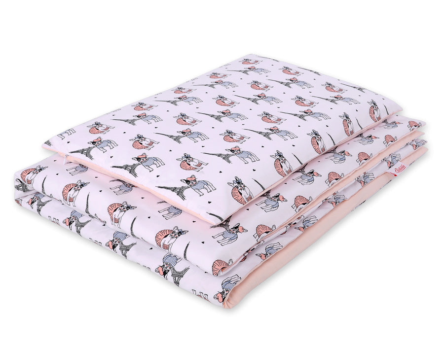 Baby cotton bedding set 2-pcs - little doggies