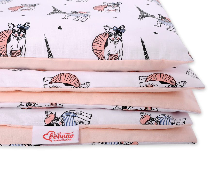 Baby cotton bedding set 2-pcs 135x100 cm- little doggies