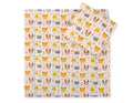 Pram bedding set with duvet and pillow 2pcs - Cream animals