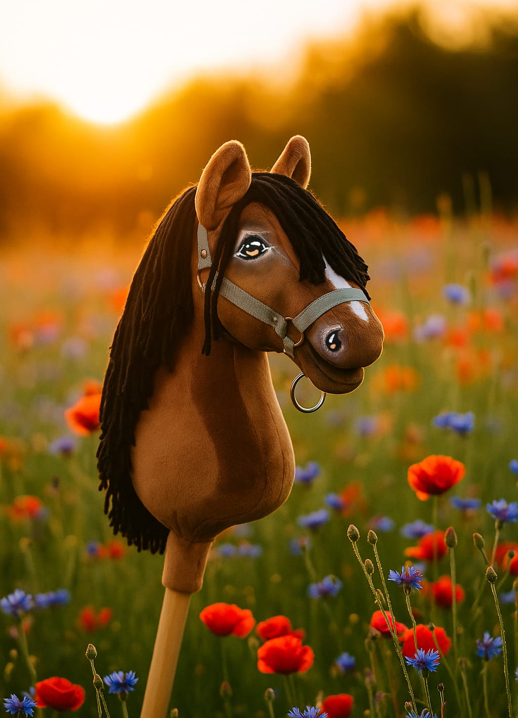Horse on a stick Super Hobby Horse Premium - bay horse A3