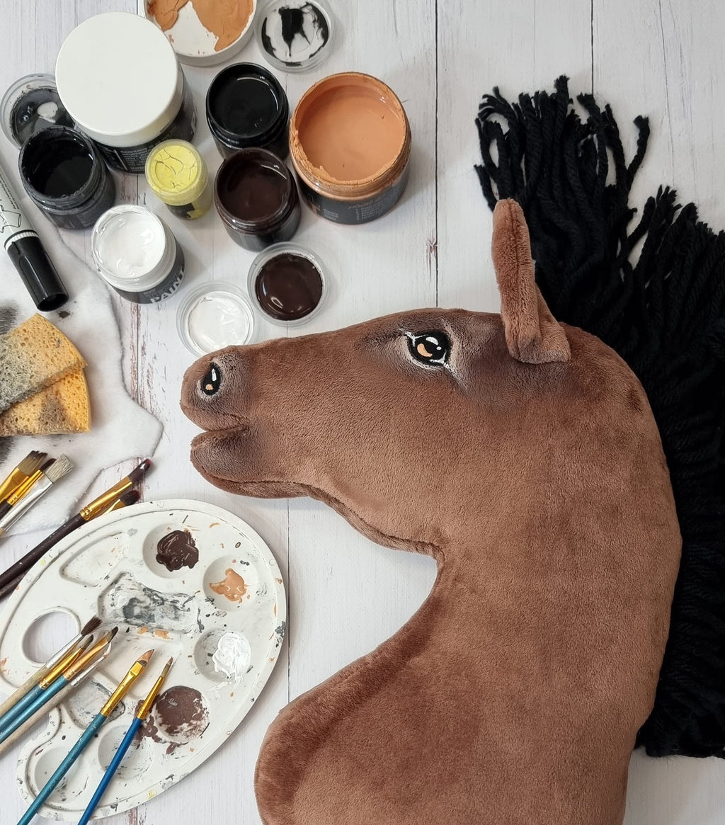 Horse on a stick Super Hobby Horse Premium - bay horse A3