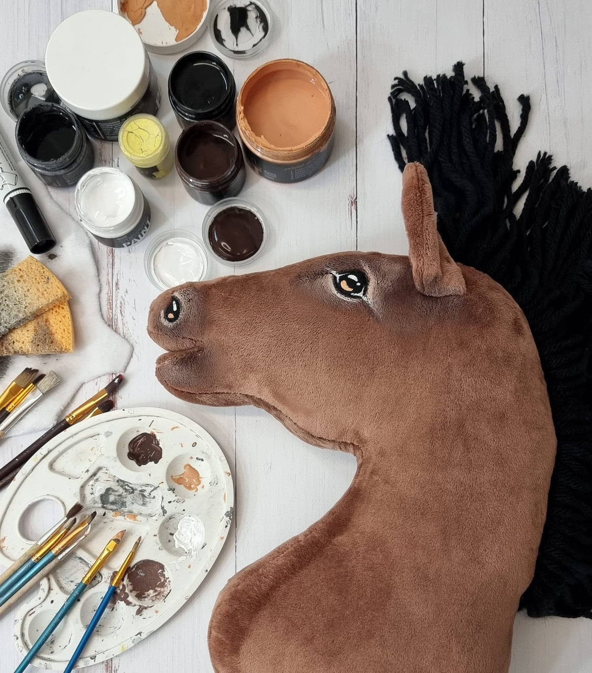 Horse on a stick Super Hobby Horse Premium - bay horse A3