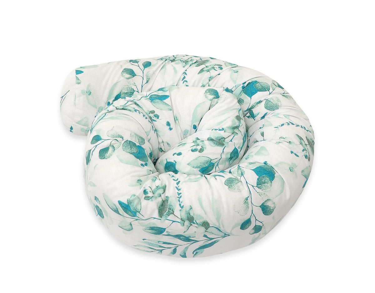 Roller bumper for baby bed - eucaliptus mint
