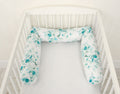 Roller bumper for baby bed - eucaliptus mint