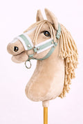 The adjustable halter for Hobby Horse A3 - sage with white furry