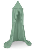 Hanging cotton canopy for children's room - pastelgreen