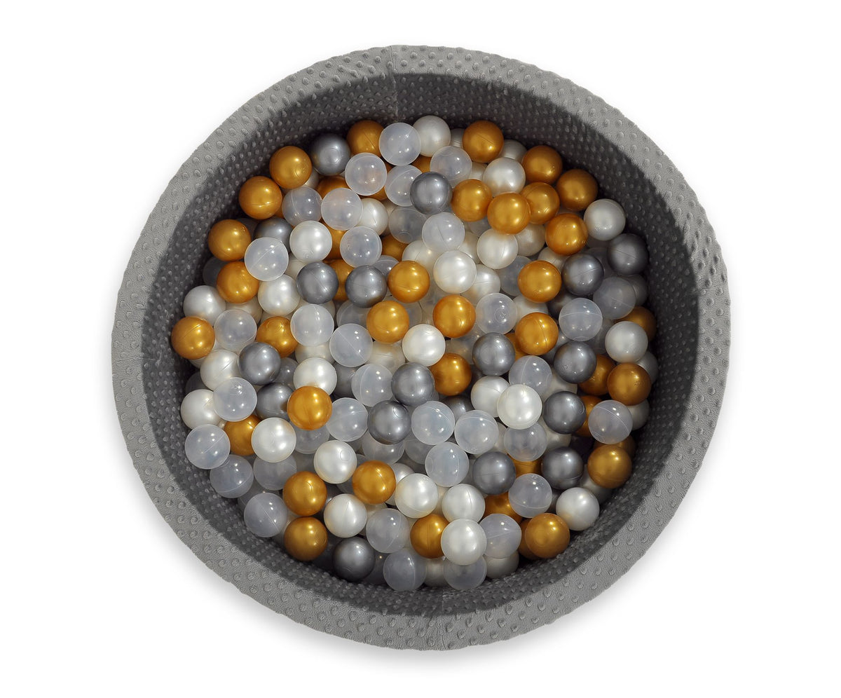 Plastic balls for the dry pool 50pcs - golden