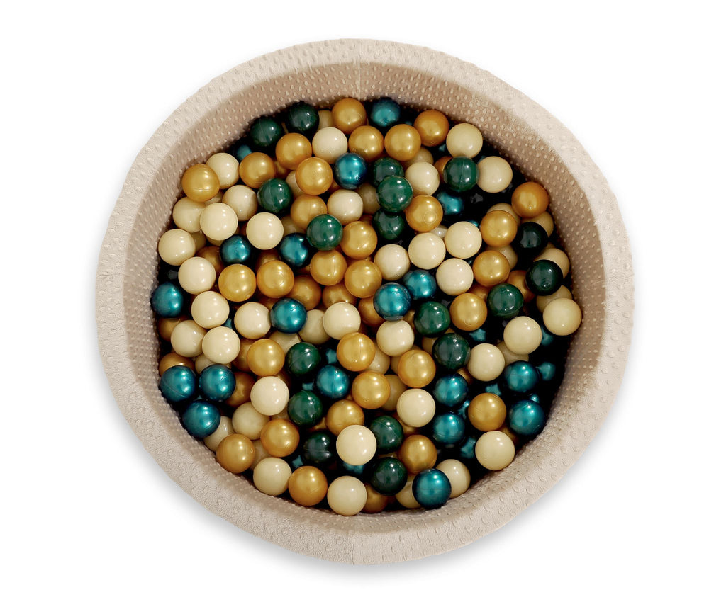 Plastic balls for the dry pool 50pcs - bottle green