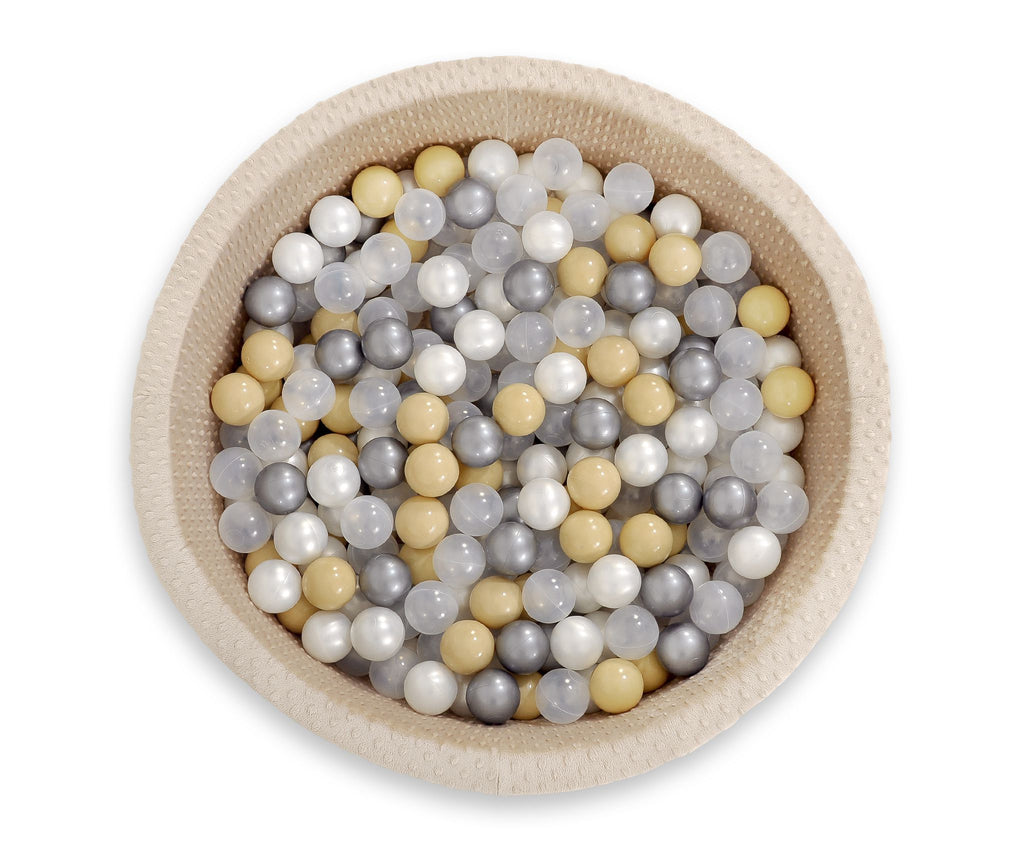 Plastic balls for the dry pool 50pcs - beige