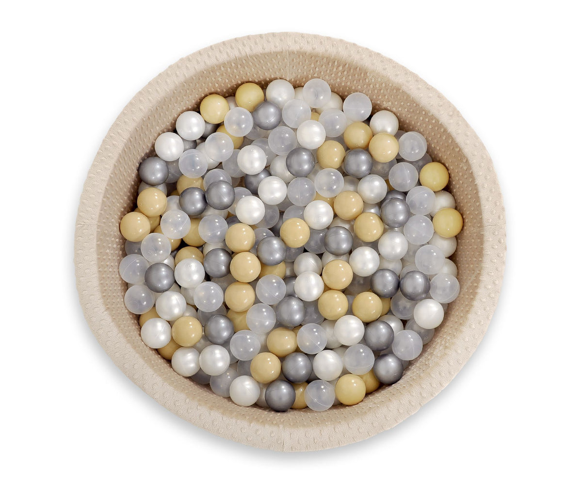 Plastic balls for the dry pool 50pcs - beige