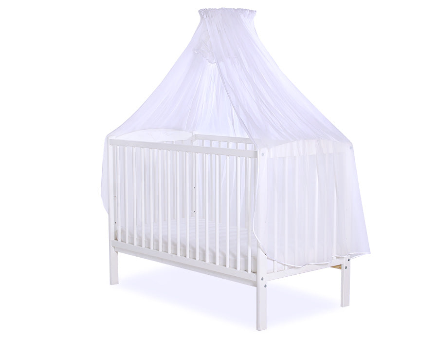 Mosquito-net made of chiffon - white
