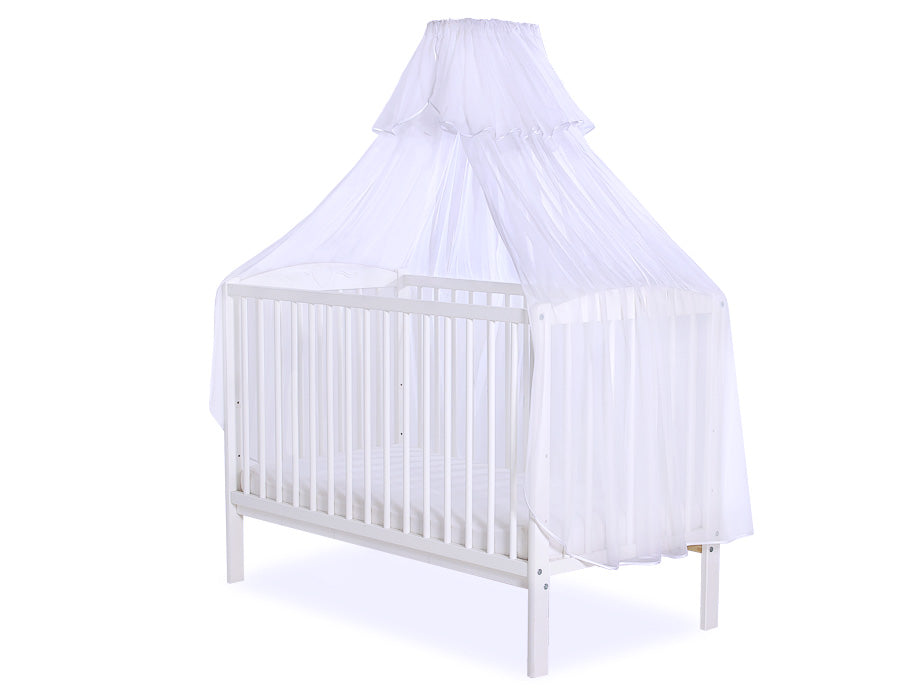 Mosquito-net made of chiffon- white