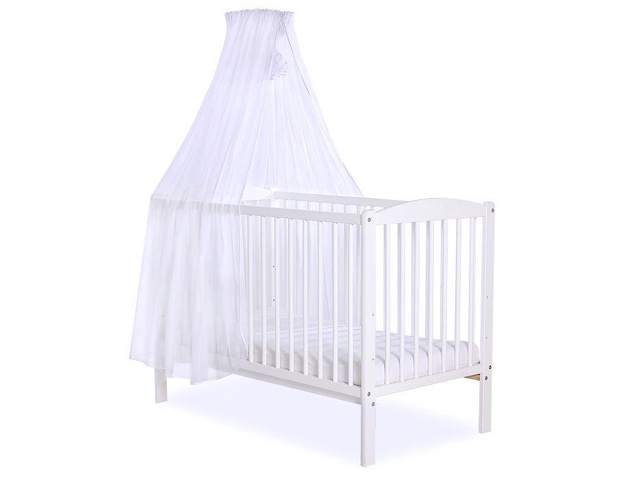 Mosquito-net made of chiffon- white