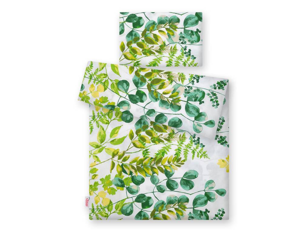 Baby cotton bedding set 2-pcs 135x100 cm - eucalyptus