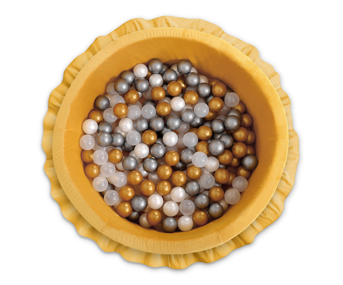 Plastic balls for the dry pool 50pcs - golden
