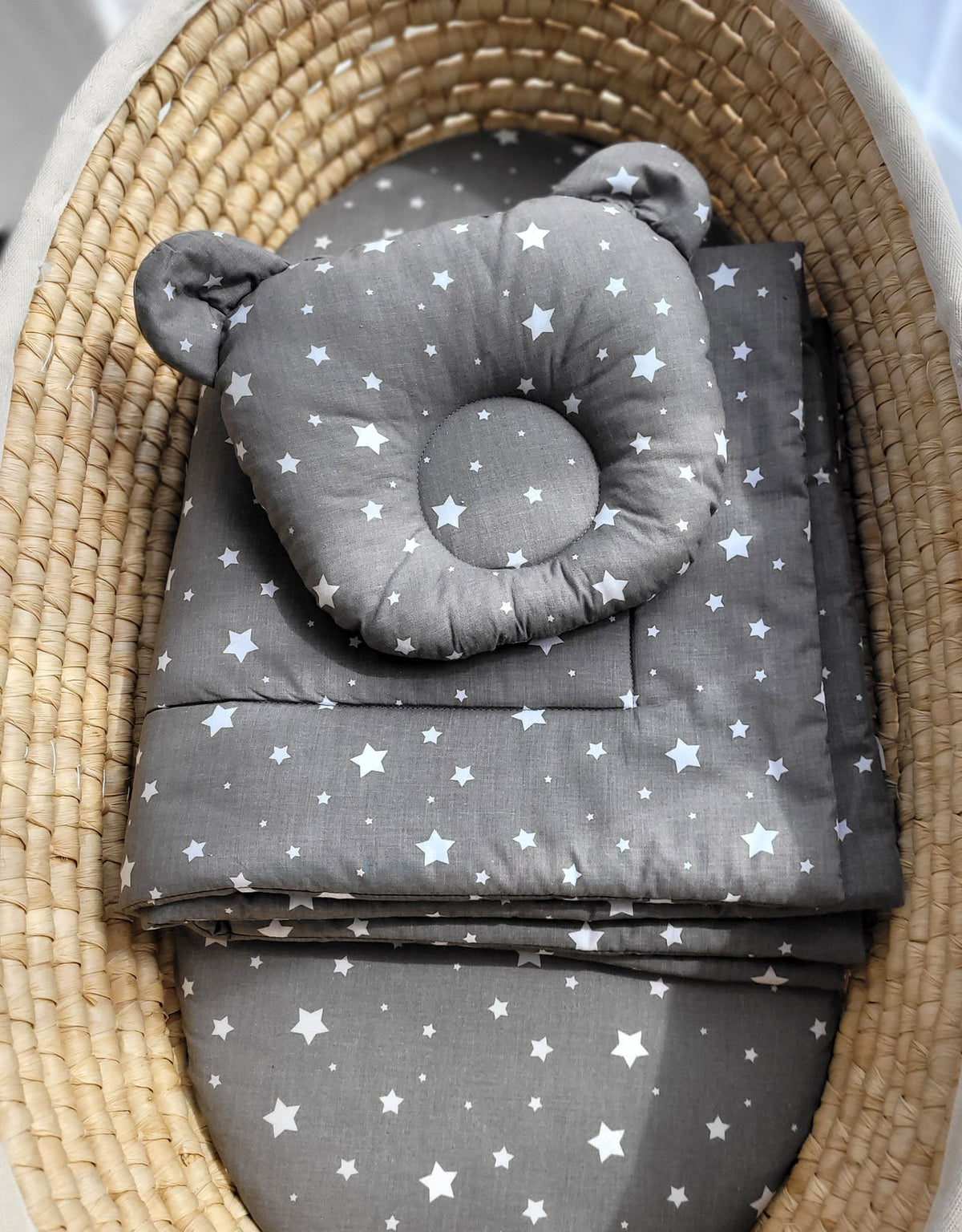 Duvet with pillow Teddy - 2pcs set - mini stars