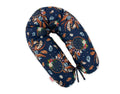 Cotton pillowcase for pregnancy pillow Longer - Dreamcatchers on navy blue