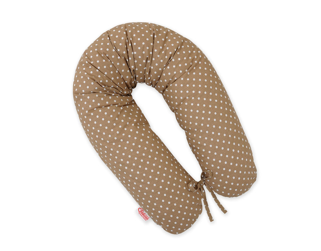 Cotton pillowcase for pregnancy pillow Longer - White spots on brown