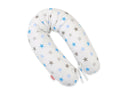 Cotton pillowcase for pregnancy pillow Longer - grey-blue stars