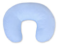 Breastfeeding Pillow Nursing Croissant Pillow, removable, Hands-Free Feeding- polka dots on blue