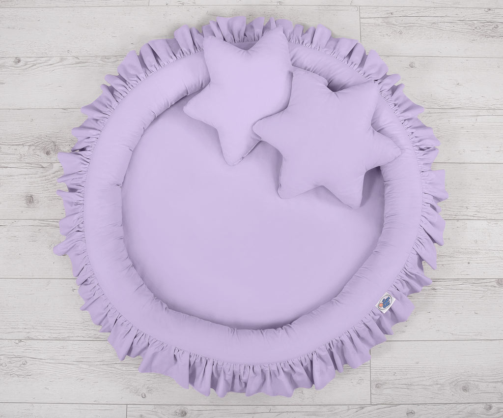 Nest with flounce - lila