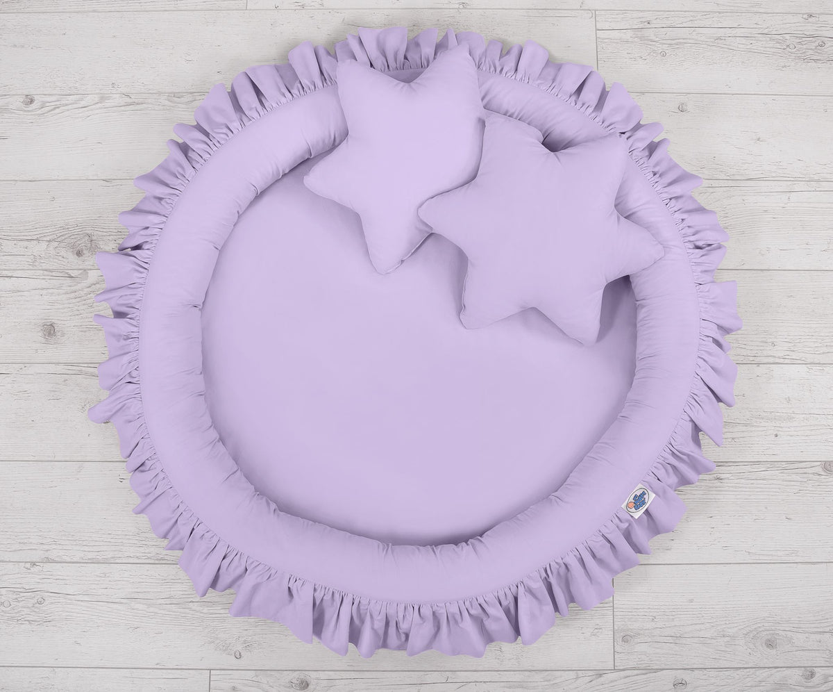 Nest with flounce - lila