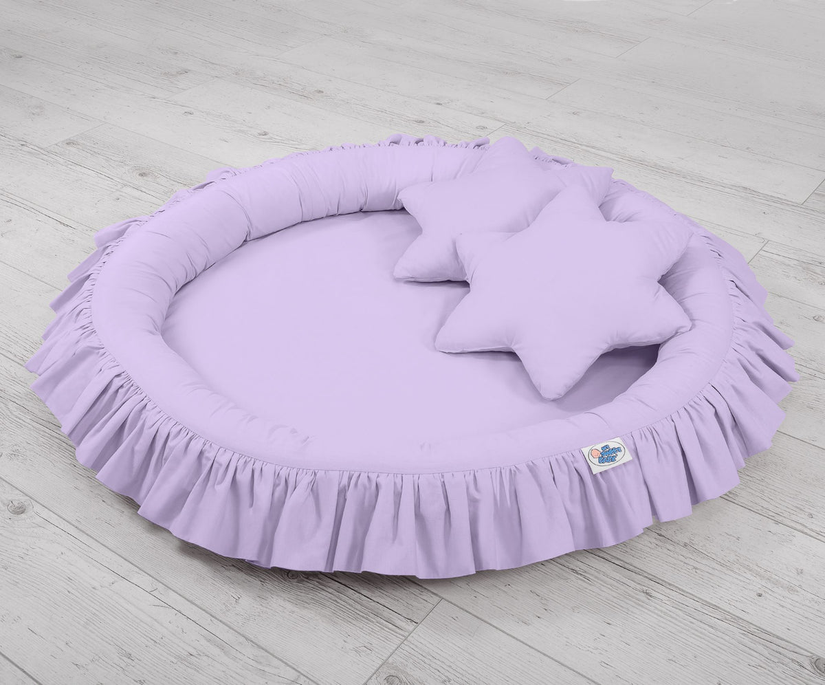 Nest with flounce - lila