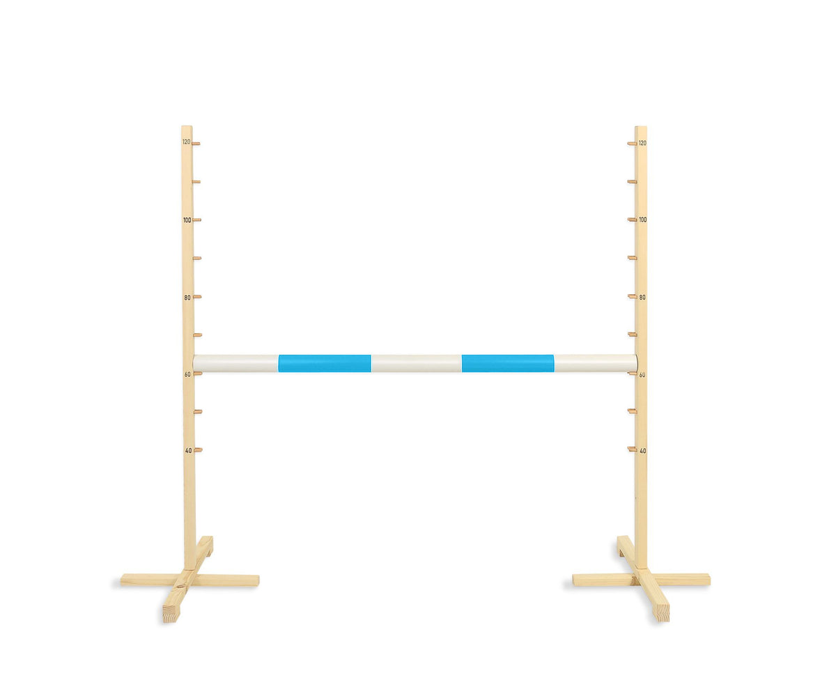 Jumping obstacle for Hobby Horse 120cm, beam light blue