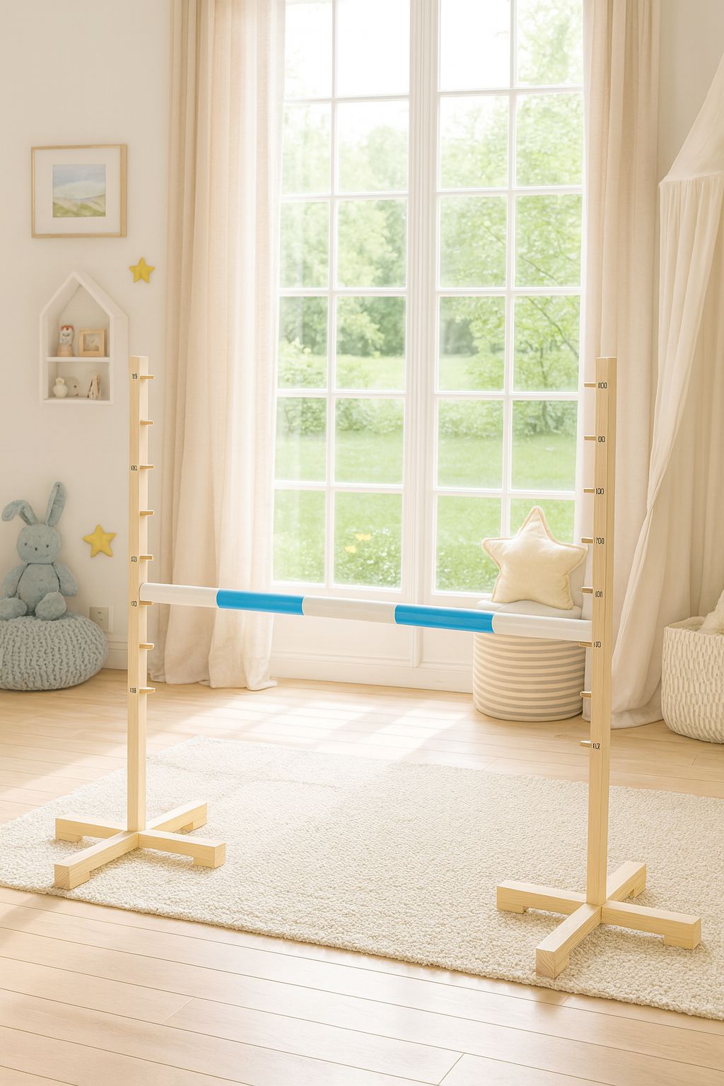 Hobby Horse jumping bar - light blue - 120 cm
