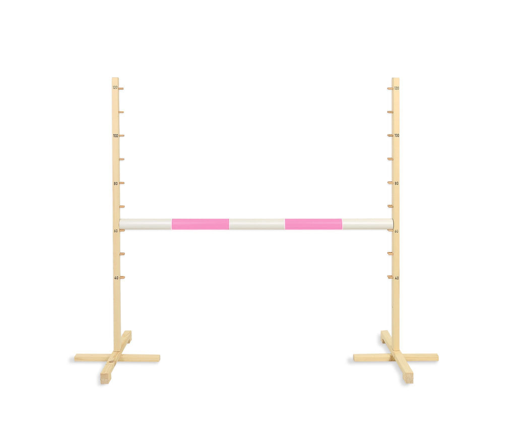 Jumping obstacle for Hobby Horse 120cm, beam light pink
