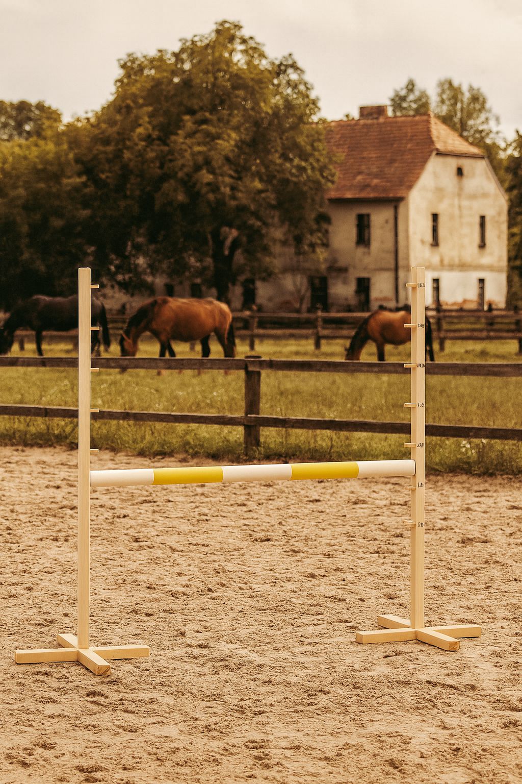 Jumping obstacle for Hobby Horse 120cm, beam yellow