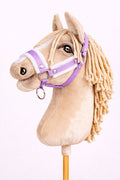 The adjustable halter for Hobby Horse A3 - purple with white furry