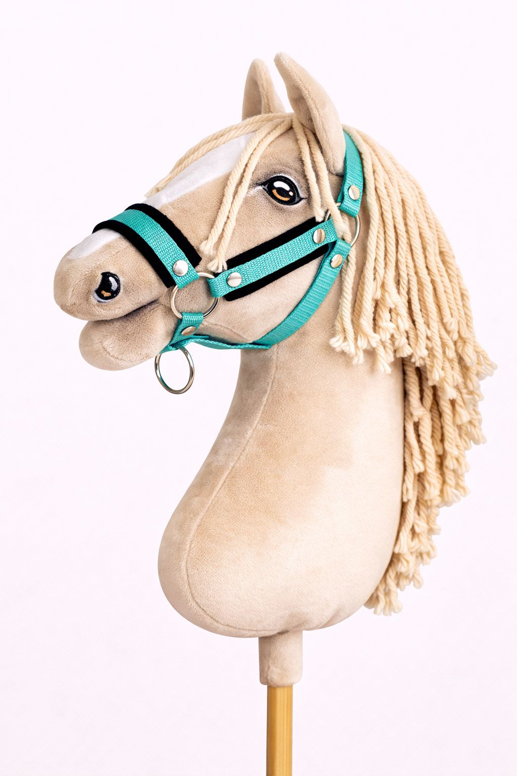 The adjustable halter for Hobby Horse A3 - mint with black furry