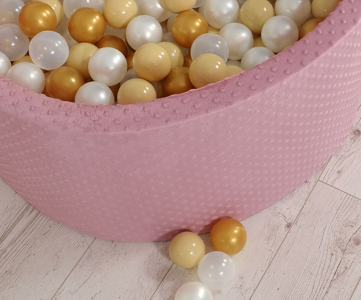 Ball-pit minky H-40 cm with balls 200pcs- pastel violet