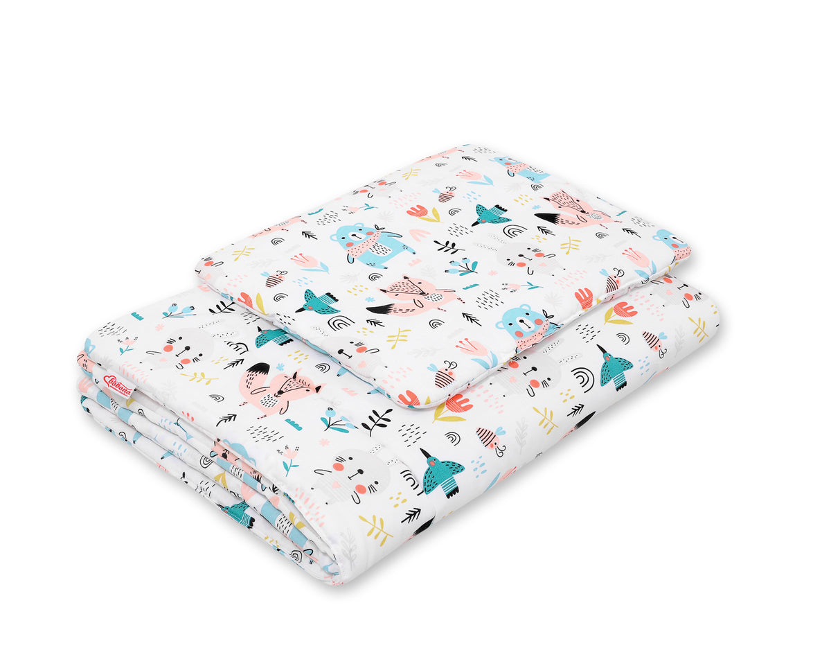Bedding set 2-pcs 75x100cm NEWBORN- blue teddy bears