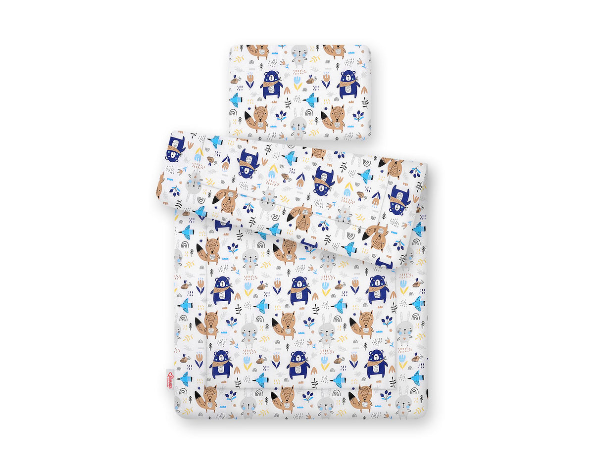 Bedding set 2-pcs 75x100cm NEWBORN- navy blue bears