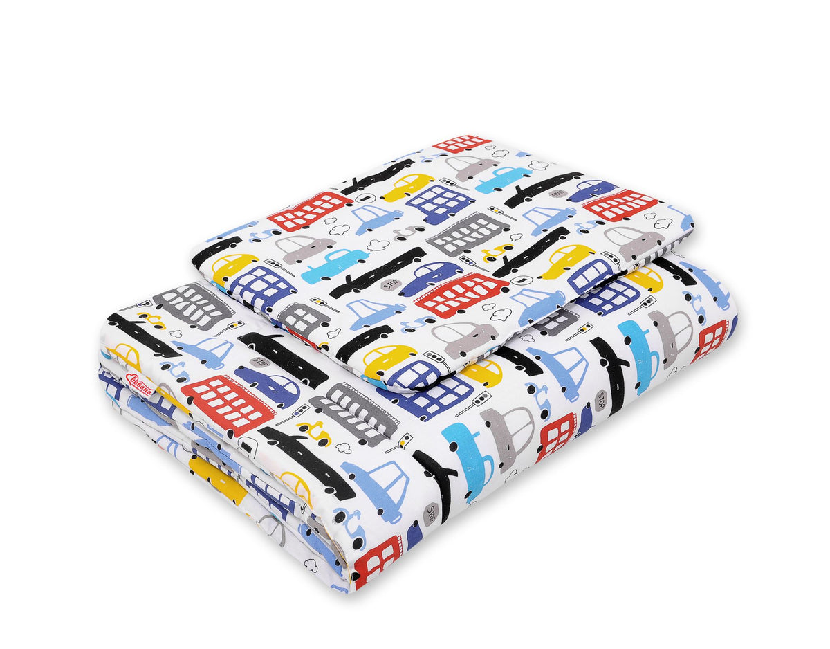 Bedding set 2-pcs 75x100cm NEWBORN- colorful cars