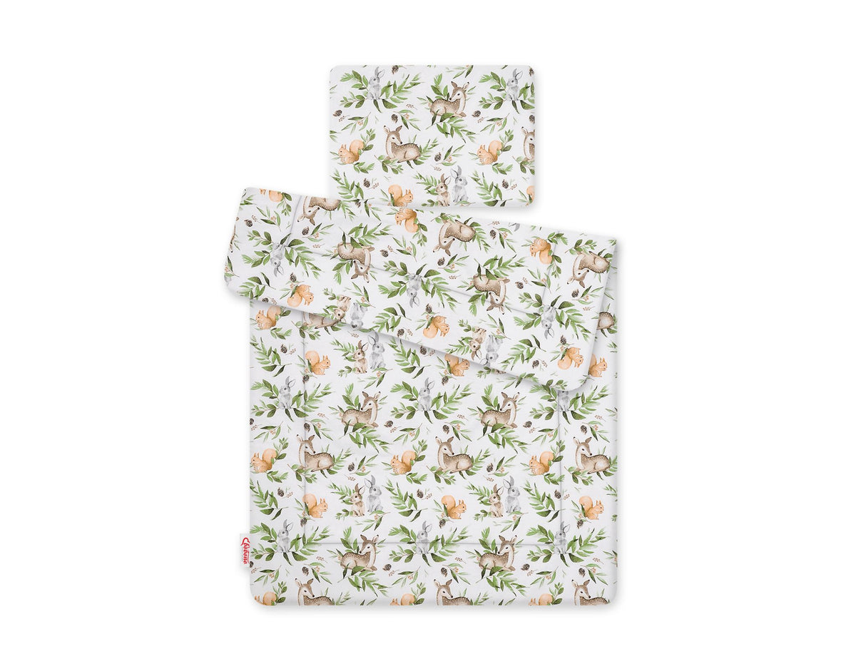Bedding set 2-pcs 75x100cm NEWBORN - woodland green