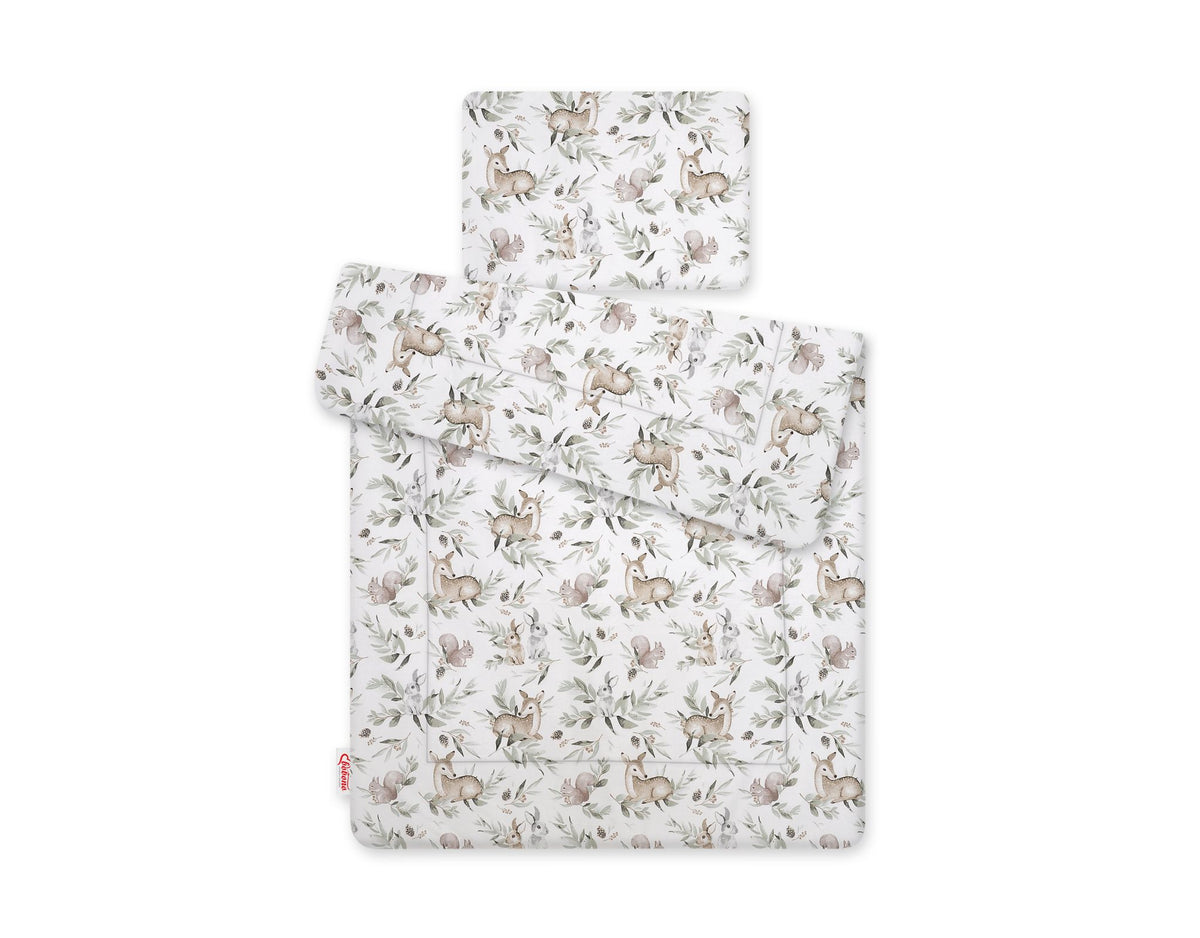Bedding set 2-pcs 75x100cm NEWBORN - woodland olive
