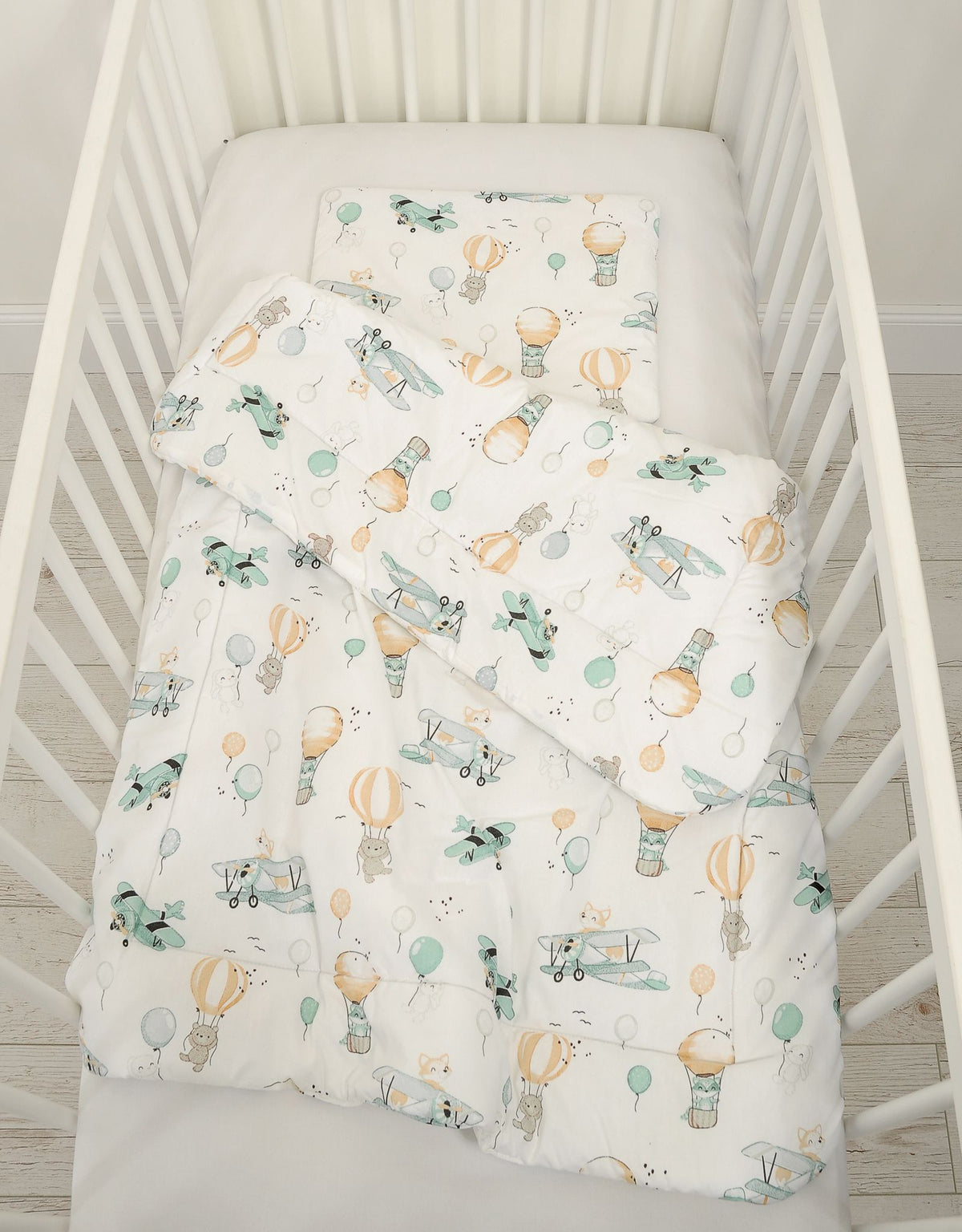 Bedding set 2-pcs 75x100cm NEWBORN - sky adventure