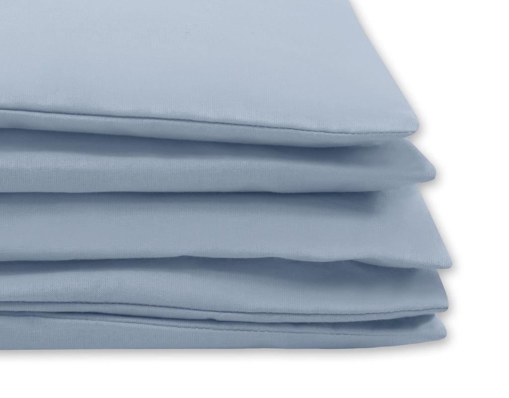Cotton children's bedding set 2 pieces pillowcase 60x40 cm and duvet cover 135x100 cm - pastel blue