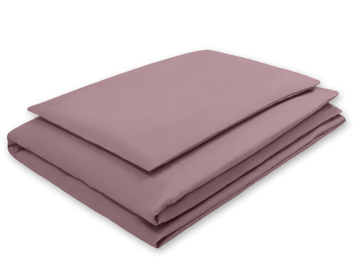 Cotton children's bedding set, 2 pieces, pillowcase 60x40 cm and duvet cover 120x90 - pastel violet