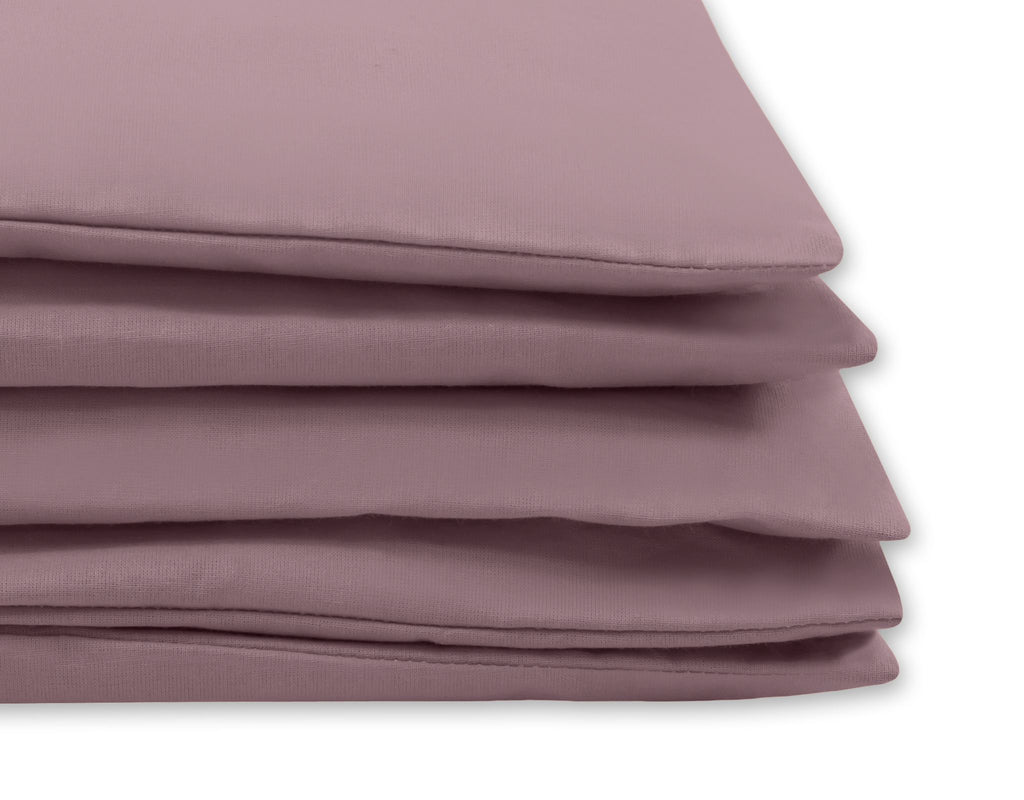 Cotton children's bedding set 2 pieces pillowcase 60x40 cm and duvet cover 135x100 cm -pastel violet