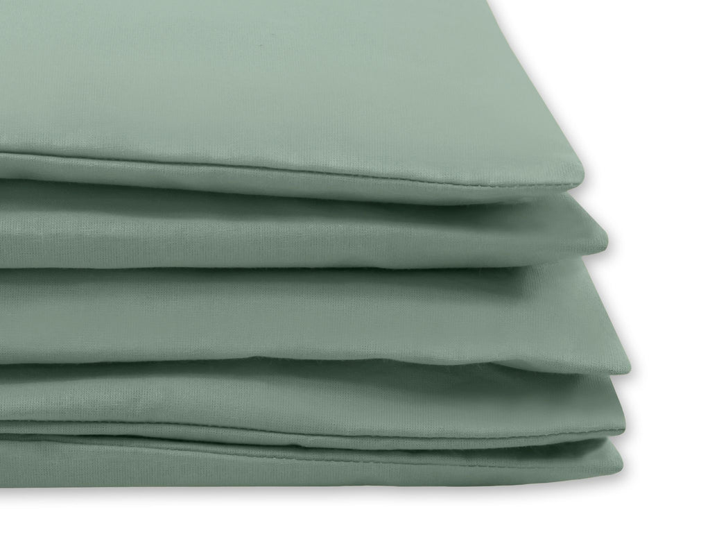 Cotton children's bedding set, 2 pieces, pillowcase 60x40 cm and duvet cover 120x90 - pastel green
