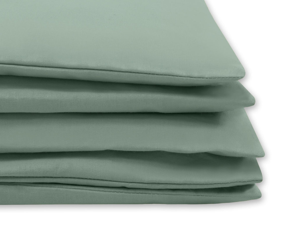Cotton children's bedding set 2 pieces pillowcase 60x40 cm and duvet cover 135x100 cm - pastel green