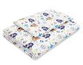 Bedding set 2-pcs with filling 120x90 cm - navy blue teddy bears