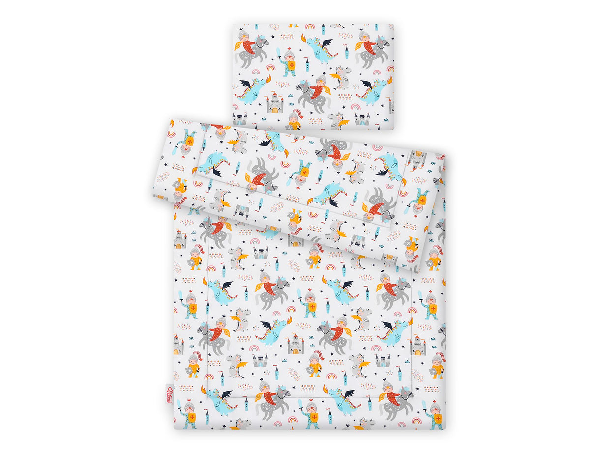 Bedding set 2-pcs with filling - knights and dragons
