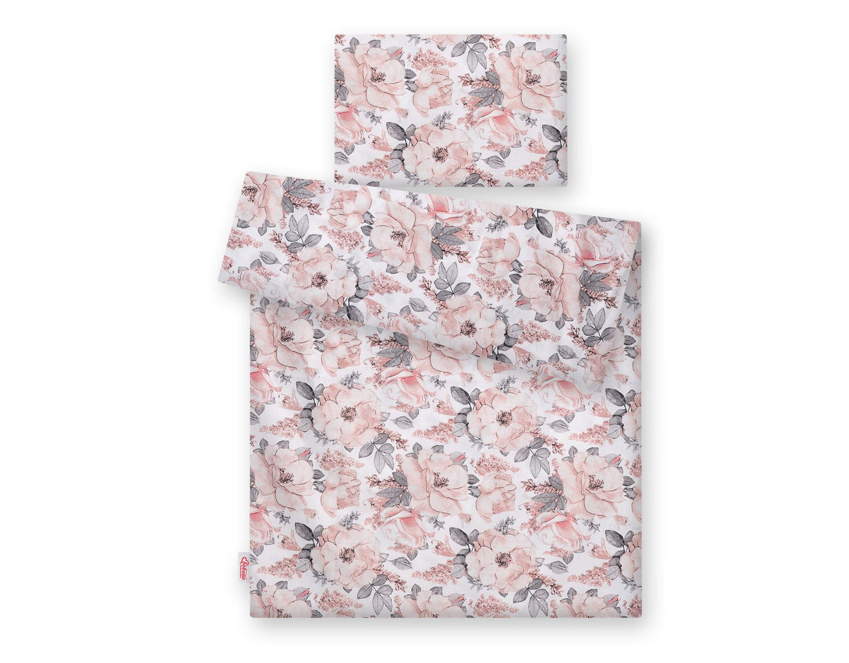 Baby cotton bedding set 2-pcs 135x100 - sepia roses