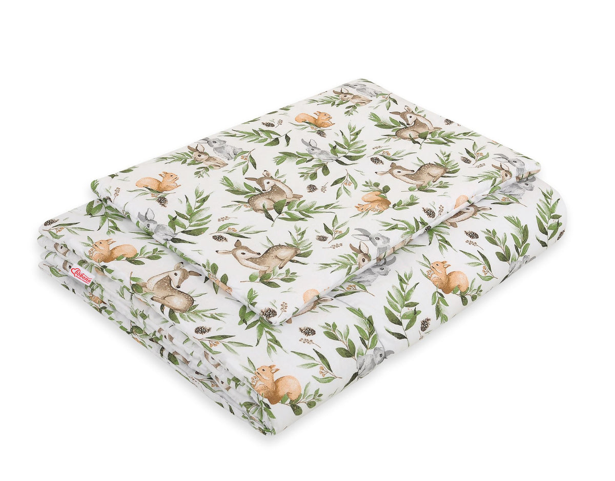 Bedding set 2-pcs with filling 135x100 cm - woodland green