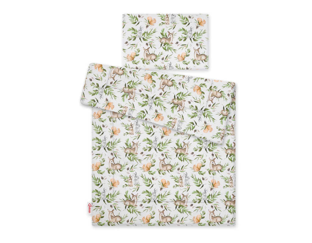 Bedding set 2-pcs with filling 135x100 cm - woodland green